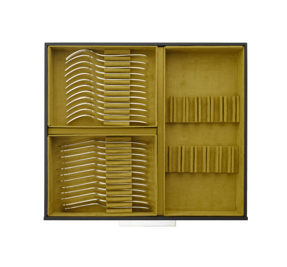 Flatware set for 12 people (110 pieces) with chest